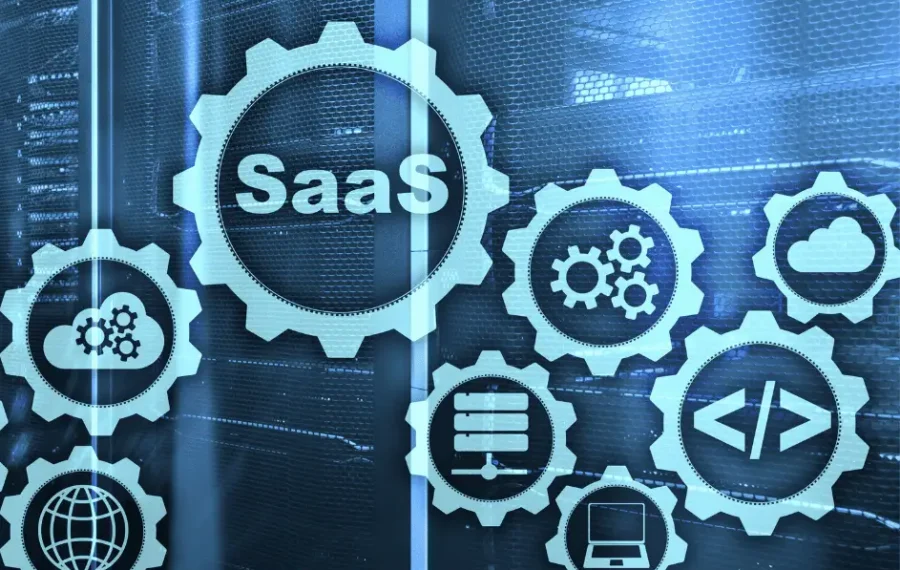 SaaS cloud ecosystem diagram displaying integrated software testing tools, CI/CD automation, and environment frameworks
