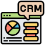 Icon illustrating Dynamics 365 CRM software management