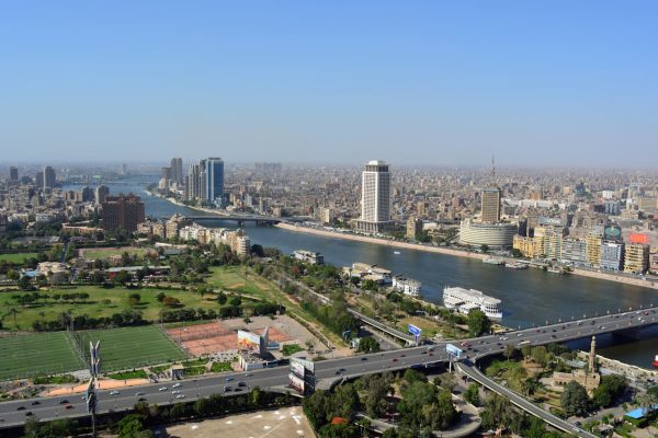 Panoramic city landscape of Giza representing FiNASAL regional office in 6th October City, Egypt.